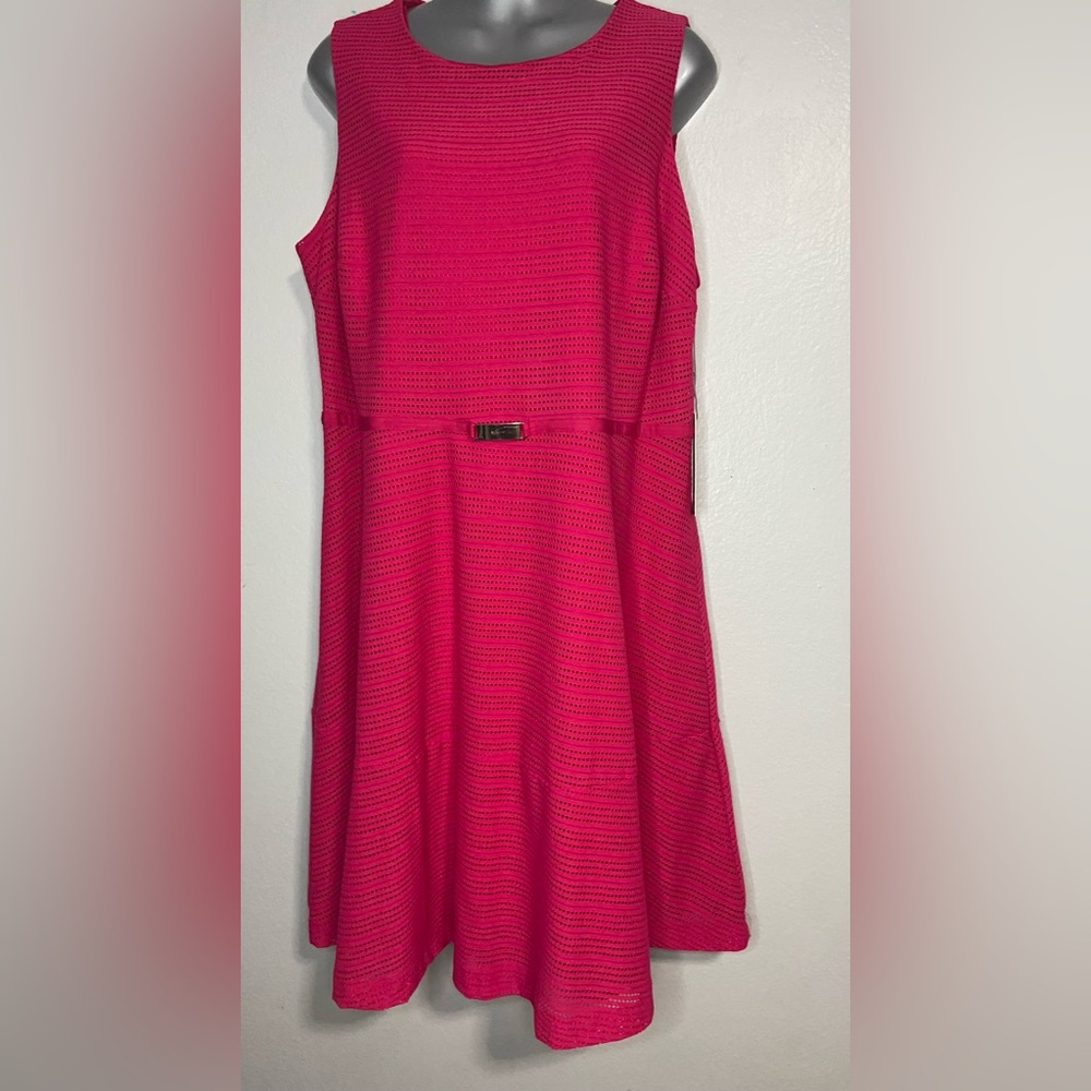 Jennifer Lopez Pink Sleeveless A-Line Dress